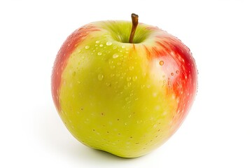 red and green apples isolated