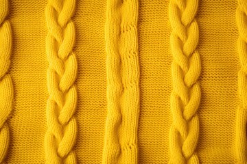 Yellow sweater background. Generate Ai