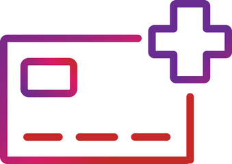 outline gradient payment icon 