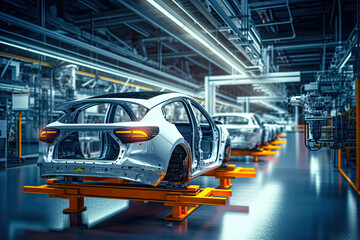 Futuristic Automotive Manufacturing Process