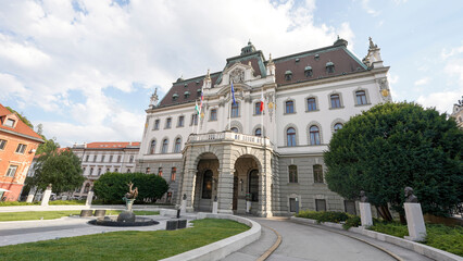 Fototapeta na wymiar Ljubljana city impressions from the capital of Slovenia