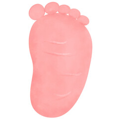 Tiny Steps in Pink  Charming Baby Girl Foot Clipart Adding Joy to Baby Spaces.