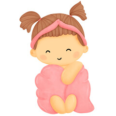 Adorable Baby Girl Shower Clipart .Sweet Celebratory Graphics for Invitations & Decor.