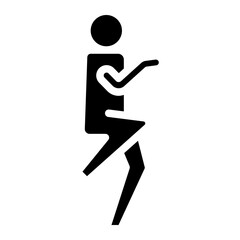 stickman sports glyph 