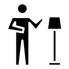 stickman standing glyph 