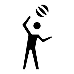 stickman sports glyph 