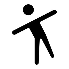 stickman sports glyph 