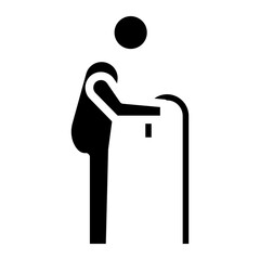 stickman standing glyph 