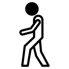 stickman walking dualtone 