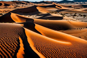 Fototapeta na wymiar the arial view of desert ai generated 
