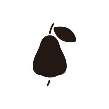 Java apple icon.Flat silhouette version.