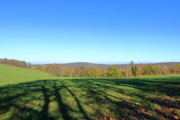 Fototapeta premium Autumn Landscape in Saxony, Germany