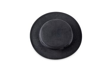 Black hat on a white isolated background