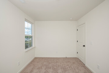 empty room with door