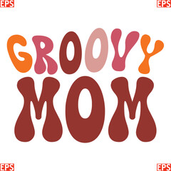 groovy retro svg design and eps file