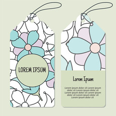Vector floral vertical round frame pattern tags set. Vertical stripe frame patterns.  Vector illustration. able to resize.