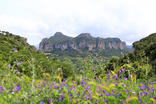 View of Monte Corongiu near Jerzu, Ulassai, Sardinia, Italy