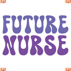 Nurse retro svg design and eps file
