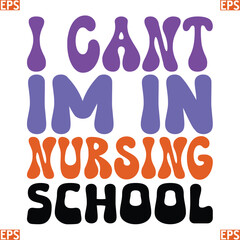 Nurse retro svg design and eps file