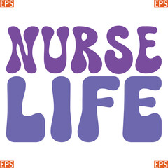 Nurse retro svg design and eps file