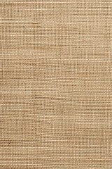 Light creme beige texture of burlap Jute sackcloth woven canvas background. Ai generative.