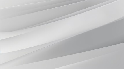 Light grey white gradient abstract background. Background for presentation, event, birthday party backdrop. Endless pure transition. Space for text. Random moving soft geometric, Generative AI