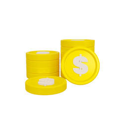 3D Render of a Coin. 