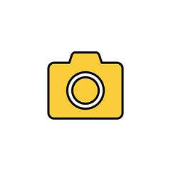 Camera icon vector for web and mobile app. photo camera sign and symbol. photography icon.