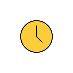 Clock icon vector for web and mobile app. Time sign and symbol. watch icon