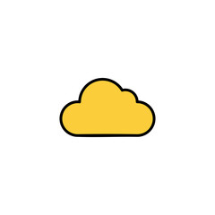Cloud icon vector for web and mobile app. cloud sign and symbol