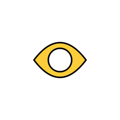 Eye icon vector for web and mobile app. Eye sign and symbol. Look and Vision icon.