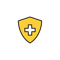 Obraz premium Health insurance icon vector for web and mobile app. Insurance document sign and symbol