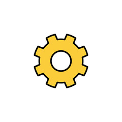 setting Icon vector for web and mobile app. Cog settings sign and symbol. Gear Sign