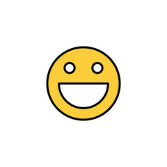 smile icon vector for web and mobile app. smile emoticon icon. feedback sign and symbol