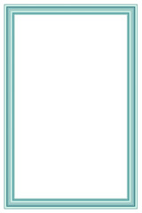 Vertical frame for photo and design with aspect ratio 2 to 3 on a white background.