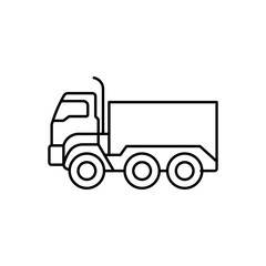 Army truck Vector Icon

