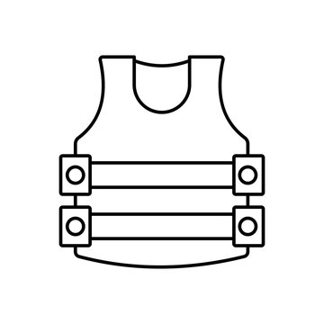 Life jacket Vector Icon

