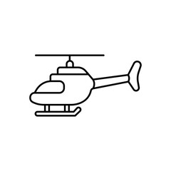 Helicopter Vector Icon

