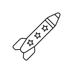 Missile Vector Icon

