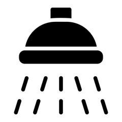 shower head glyph icon