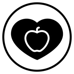 healthy diet glyph icon