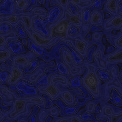 Fantastic seamless pattern of alien interiors on dark blue background
