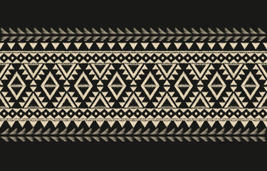 Ethnic abstract ikat art. Aztec ornament print. geometric ethnic pattern seamless  color oriental.  Design for background ,curtain, carpet, wallpaper, clothing, wrapping, Batik, vector illustration.