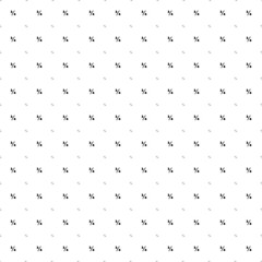 Square seamless background pattern from black three quarters symbols are different sizes and opacity. The pattern is evenly filled. Vector illustration on white background