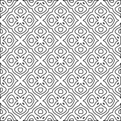 
White background with black lines. Modern stylish abstract texture. Repeating geometric shapes from striped elements.