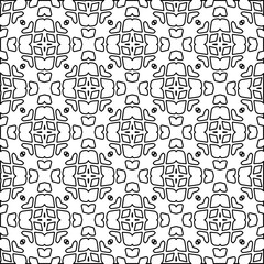 
White background with black lines. Modern stylish abstract texture. Repeating geometric shapes from striped elements.