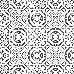 
White background with black lines. Modern stylish abstract texture. Repeating geometric shapes from striped elements.