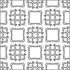 Obraz premium White background with black lines. Modern stylish abstract texture. Repeating geometric shapes from striped elements.