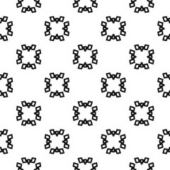 
White background with black lines. Modern stylish abstract texture. Repeating geometric shapes from striped elements.
