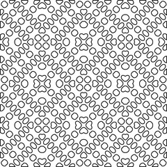 
White background with black lines. Modern stylish abstract texture. Repeating geometric shapes from striped elements.